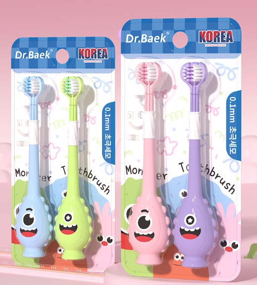 +++Dr.Baek 3-Sided Baby Toothbrush – Quick, Gentle & All-Around Clean